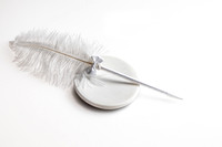 Feather Pen- Product shot.