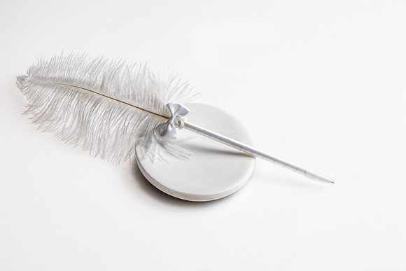Feather Pen- Product shot.