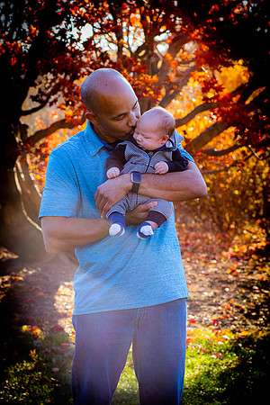Farther and son portrait.